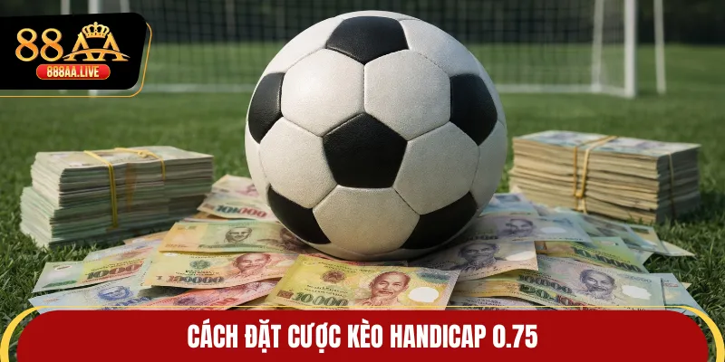 Cách đặt cược kèo handicap 0.75
